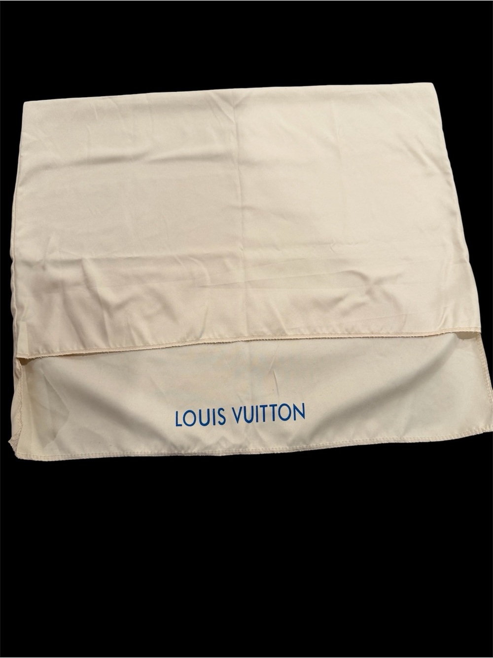 Louis Vuitton Large Tan Cotton Dust Bag - Authentic Logo